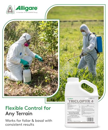 ALLIGARE - : Triclopyr 4 Herbicide Selective Weed Killer for Woody Plants, Brush for Forestry, Pastures, Rights-of-Way & Industrial Sites - Compare to Garlon 4 & Remedy - 1 Gallon
