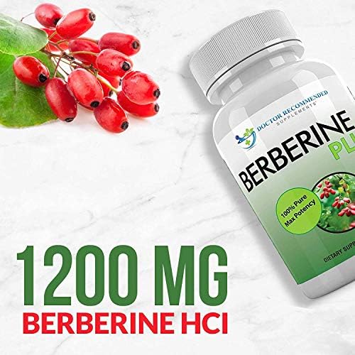 DOCTOR RECOMMENDED SUPPLEMENTS Berberine Plus 1200mg Per Serving - 120 Veggie Capsules with Royal Jelly