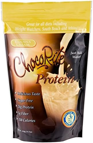 HealthSmart Chocorite Protein Shake Powder, Banana Cream, 14.7 Ounce