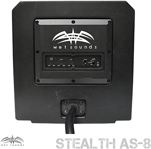Wet Sounds Stealth 6 Ultra HD Sound Bar AS-8 Subwoofer Bundle | Black Stealth 6 Ultra HD sound bar with remote plus AS-8 8 in 350 watt powered