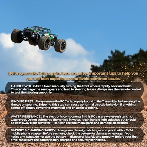 HAIBOXING 18859 1:18 Scale All Terrain RC Car, Hobby 4WD Remote Control Car | 2.4GHz Electric RC Vehicle 36 KPH High Speed 4X4 Waterproof Off-Road RC Truck with Two Rechargeable Batteries for RC Driving