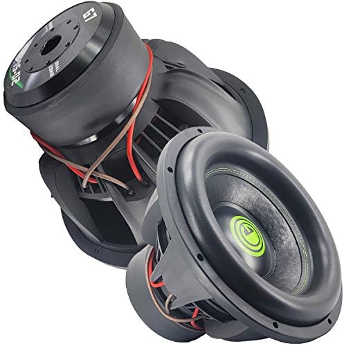 Gravity Car Vehicle Subwoofer Audio Speaker - 15 Inch Competition Grade Pressed Paper Cone, 2 Ohm DVC, Advanced Air Flow