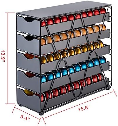 FlagShip Nespresso Vertuo Pod Holder 60 Large Pods Capacity 3 Tier