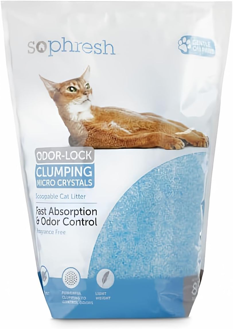 So Phresh by Petco Scoopable Odor-Lock Clumping Micro Crystal Cat Litter in Blue Silica 8 lbs.
