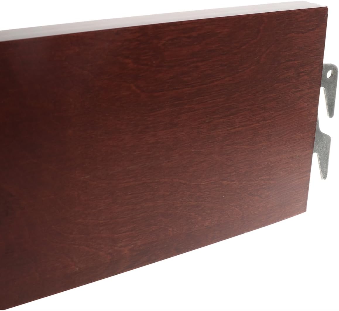 Heavy-Duty Hook-On 82" x 6" Replacement Queen/King Wood Bed Side Rails, Bed Frame (Medium Finish)