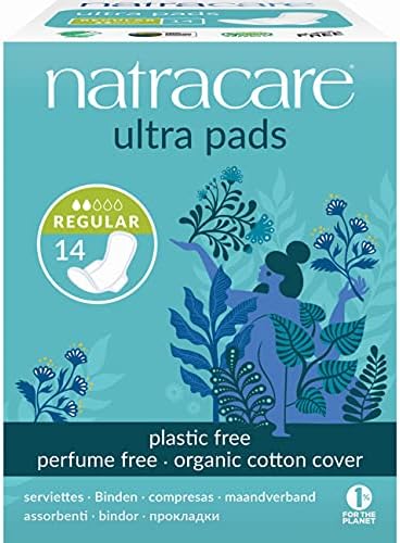 Natracare Cotton Natural Feminine Ultra Pads Regular With Wings By Natracare, 14 Ea, 14 Count