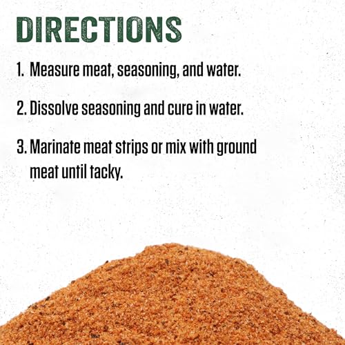 LEM Products Backwoods Cajun Jerky Seasoning, Ideal for Wild Game and Domestic Meat, Seasons Up to 25 Pounds of Meat