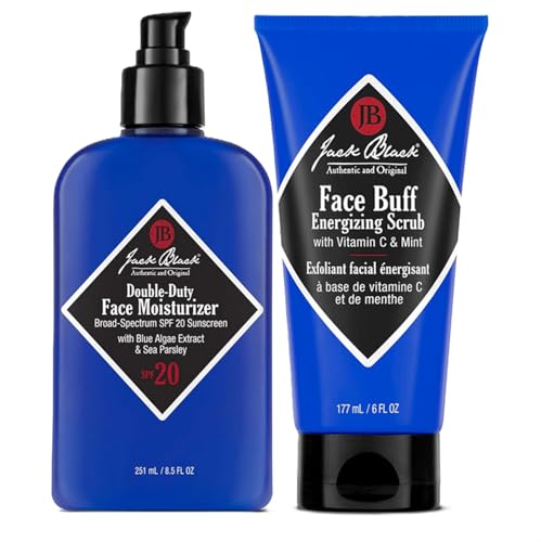 Jack Black Double Duty Face Moisturizer with SPF 20, Facial Moisturizer Face Cream for Men, Mens Facial Lotion with SPF, Gifts for Men