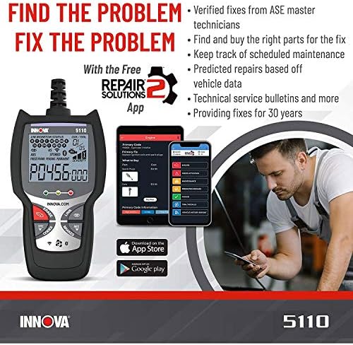 INNOVA 5110 Check Engine Code Reader - Super Simple Car Scanner for All Levels - Works on Most 1996 & Newer OBDII Cars
