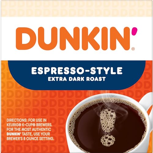Dunkin’ Original Blend Medium Roast Coffee, Keurig K-Cup Pods, 60 Count | 6 boxes of 10 single serve coffee pods each, Rich & smooth flavor, Made with arabica coffee, Shelf stable, SNAP EBT eligible