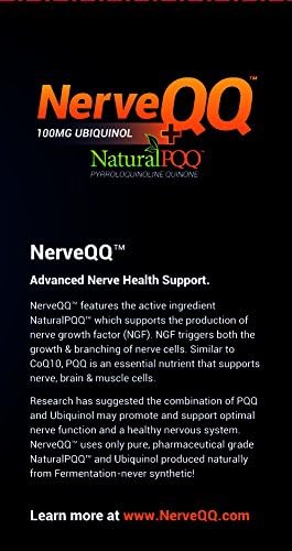 NerveQQ Ultra Advanced Formula Neuropathy Support - #1 Recommended Nerve Growth Factor (NGF) Health and Function. 100mg of Ubiquinol (QH) Plus