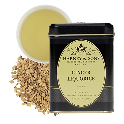 Harney & Sons Japanese Sencha Tea, Loose Leaf Green Tea Tin, 8 oz | Loose leaf Sencha green tea from Shizuoka with mild vegetal, spinach, and light roasted notes. 8 oz tin. Contains caffeine.