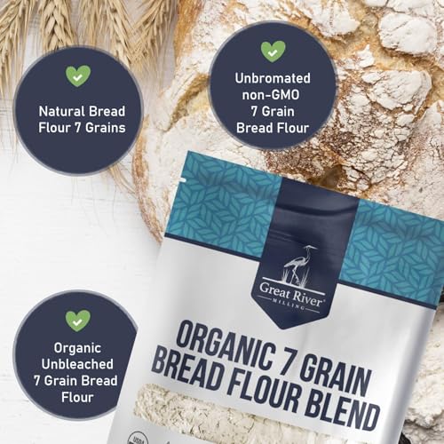 Great River Milling Organic 7 Grain Bread Flour, 25 lb