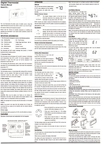 CT72 Basic Tamper Proof Thermostat