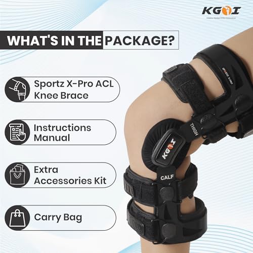 Knee Brace for Women & Men for Acl/Pcl/Mcl, Meniscus Tear, Ligament/Sports Injuries, Arthritis (OA), Knee Joint Pain Relief & Support (Black, Size-3) CHECK SIZE CHART FOR BEST FIT (PIC 2&3)