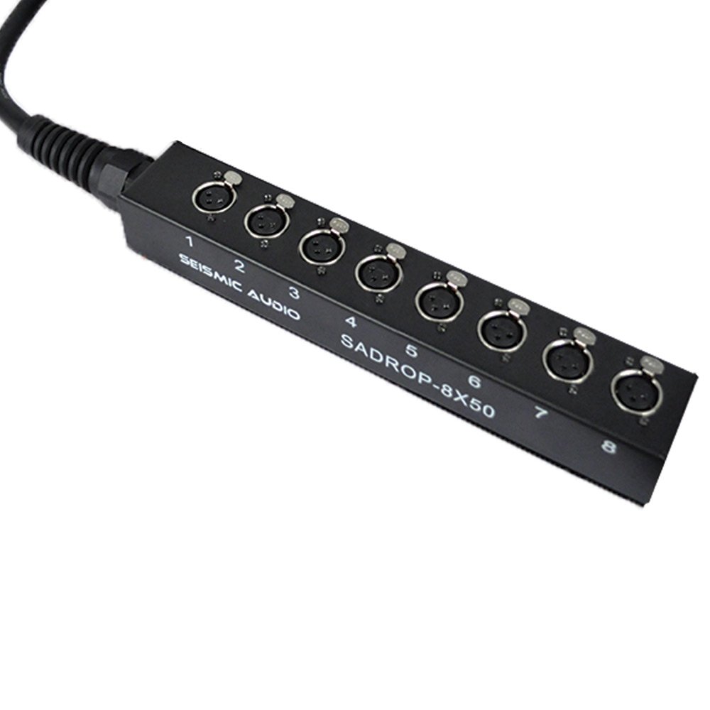 Seismic Audio SADROP-6x30 6 Channel Drop Snake Cable, 30-Feet Pro Audio Sub Snake