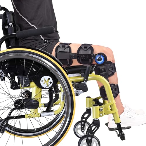 Hinged ROM Knee Brace, Adjustable Post Op Immobilizer for ACL MCL Recovery Walking Exercises