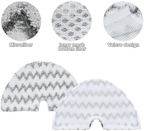 3 Replacement Triangle Pads Compatible with Shark Euro Pro Pocket Steam Mop S3501, S3601, S3801CO, S3901 with Triangle Mop Head