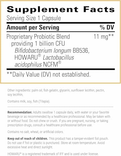 Integrative Therapeutics Probiotic Pearls - Daily Digestive Supplement for Gut Health Support* - Probiotic Capsules for Immune Health Support* - Soy-Free - 90 Count (90 Servings)