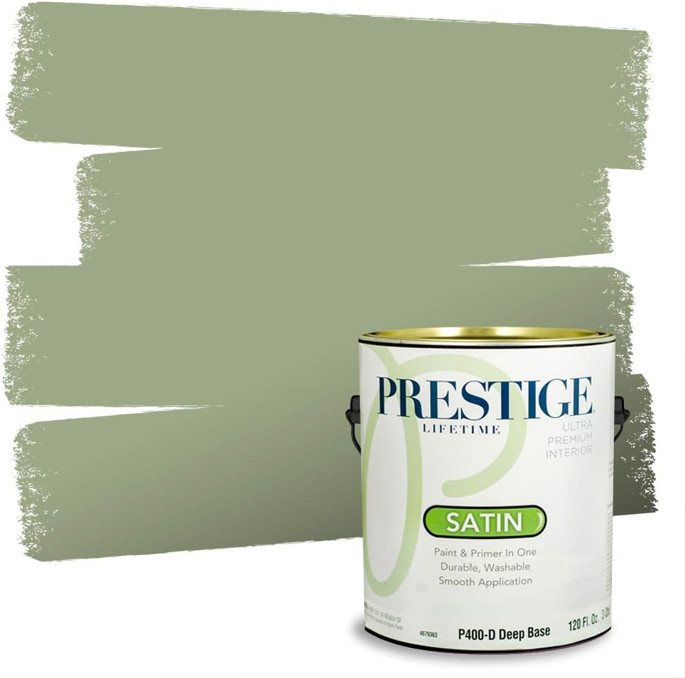 PRESTIGE Interior Paint and Primer in One, Garden Sage, Eggshell, 1 Gallon