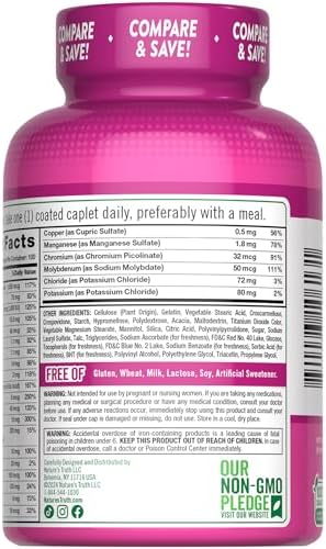 Nature's Truth Women's 50+ Multivitamin Caplets | 100 Count | with Vitamin A, C, D, E and Zinc | Non-GMO & Gluten Free Supplement