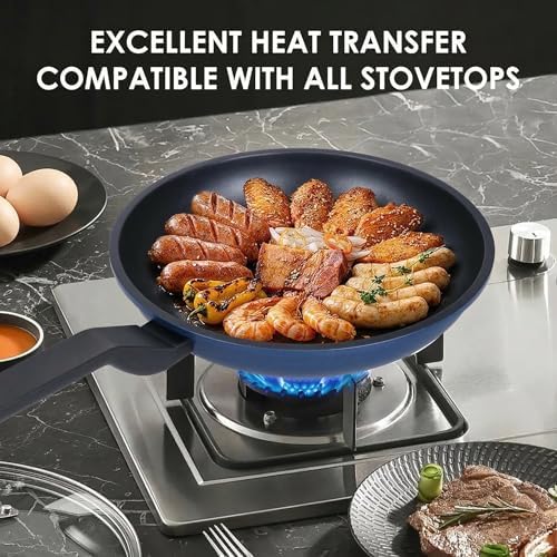 Nonstick Frying Pan Skillet,8 Inch Frying Pan Skillet,Egg pans,Omelette Pan,PFOA Free,Kitchen Pots Induction Pot