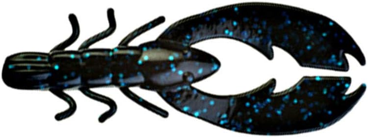 Berkley PowerBait Chigger Craw , Black Blue Fleck, 4" (9 Count)
