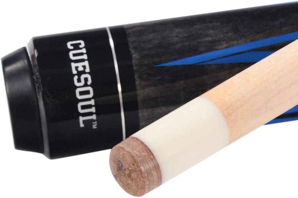 CUESOUL 58 Inch 19oz/20oz Maple Billiard Stick Pool Cue Set 11.5mm/13mm Tip[Weight Adjustable]