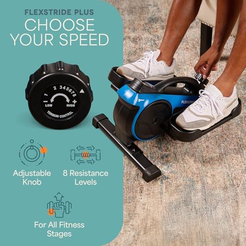 Lifepro Flexstride Under Desk Elliptical with Red Light Therapy Option