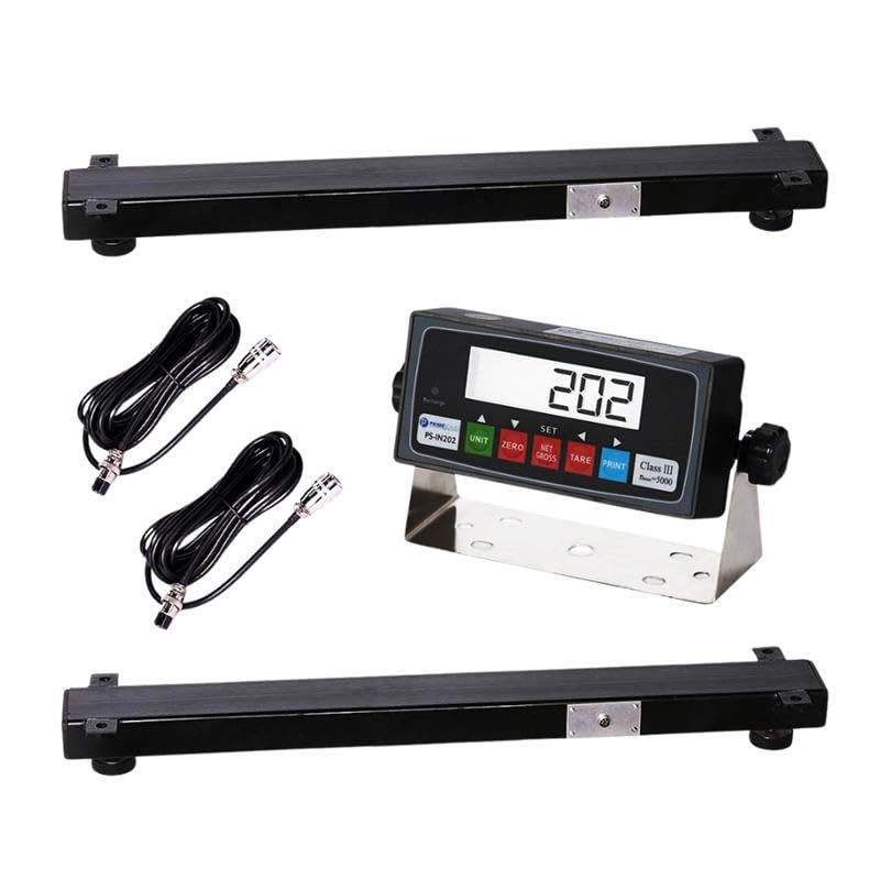 10000lb Load Bar Set for Cattle, Hog, Pig, Goat, Sheep, Alleyway, Chute and Cage Scale | Two Weigh Bar and One Indicator Set (36")