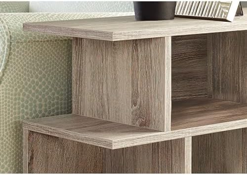 Monarch Specialties , Accent Side Table, Cappuccino, 24H"