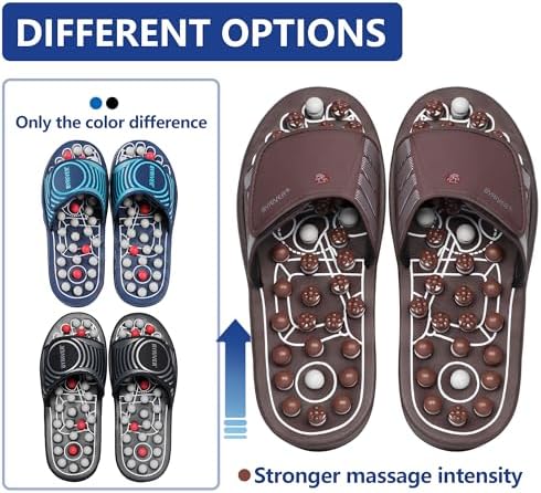 BYRIVER Blood Circulation Foot Massager for Healthy Leg Feet, Cold Leg Therapy Massage Tools, Healthcare Slippers Sandals Shoes
