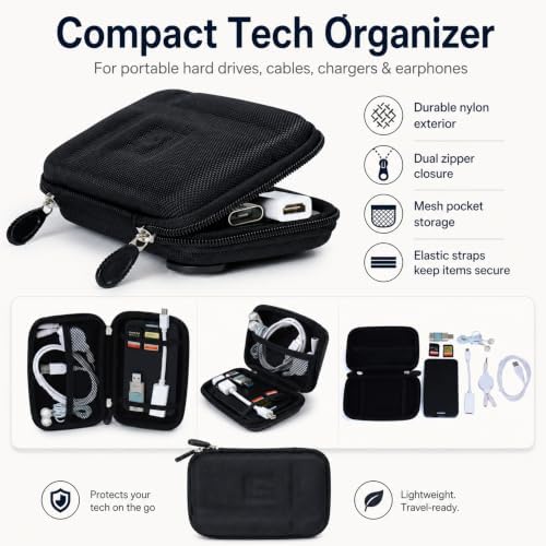 Vangoddy Premium Hard Shell Protective Case for Voice Caddie Swing SC100 and SC200 Swing Caddie