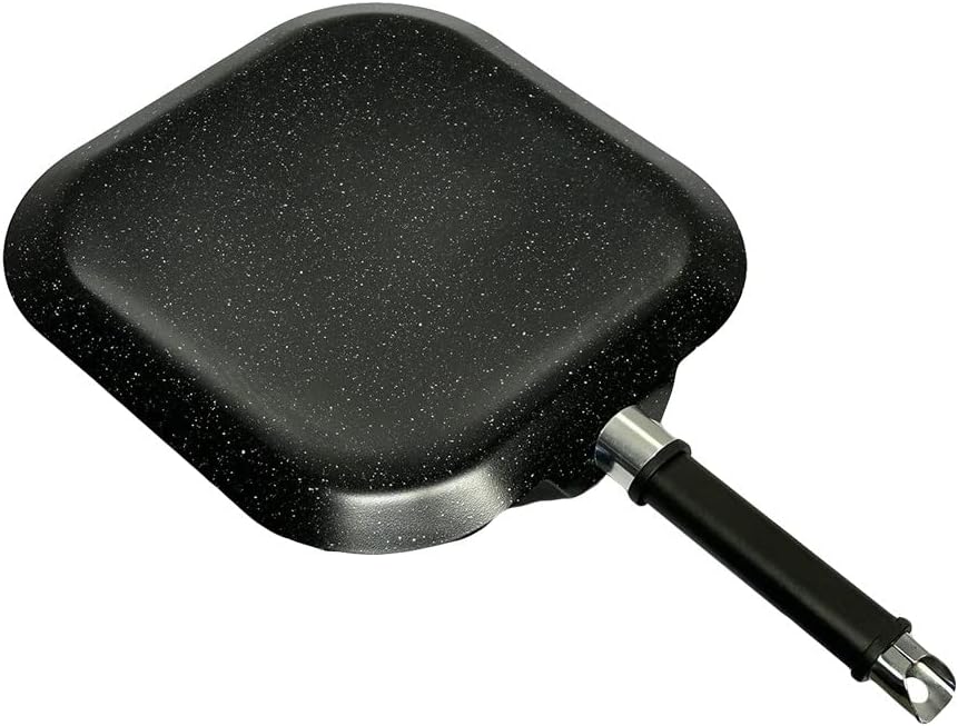 Heavy Gauge Aluminum Nonstick Square Griddle Pan, 11'' x 11'' Frying Pan Cook