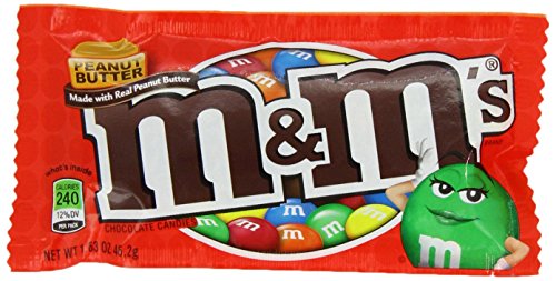 M&M's Peanut Butter Candy, 1.63-Ounce Bags (Pack of 48)