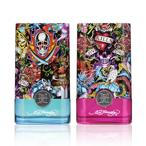 Ed Hardy Hearts & Daggers Eau de Parfum for Women, 3.4 fl oz | Women's eau de parfum with floral scent. Perfume with notes of blood orange