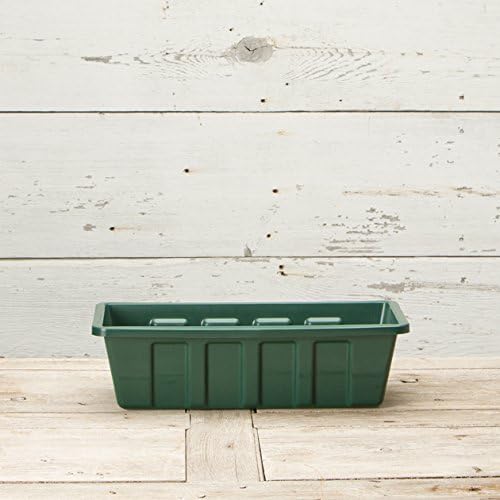 Root & Vessel Poly-Pro Plastic Flower Box Planter, White, 30-Inch