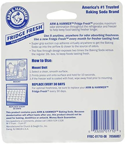 Arm & Hammer Fridge Fresh Refrigerator, 1 Count (Pack of 2)