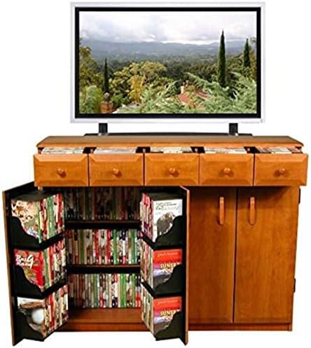 Venture Horizon Media Cabinet with Drawers- Walnut