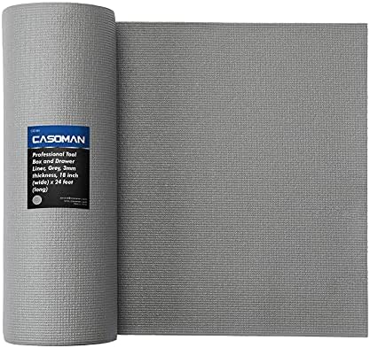 CASOMAN Professional Tool Box Liner and Drawer Liner 18 inch x 24 feet