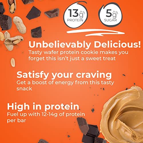 Power Crunch Protein Energy Wafer Bars, Peanut Butter Fudge, 1.4 Ounce (12 Count)