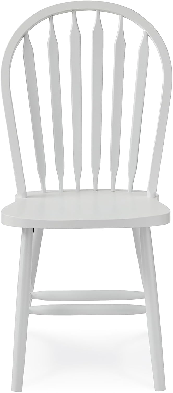 IC International Concepts Solid Wood Windsor ArrowBack Chair, Unfinished
