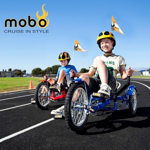 Mobo Triton Pedal Go Kart Trike. Kids 3-Wheel Bike. Youth Cruiser Tricycle