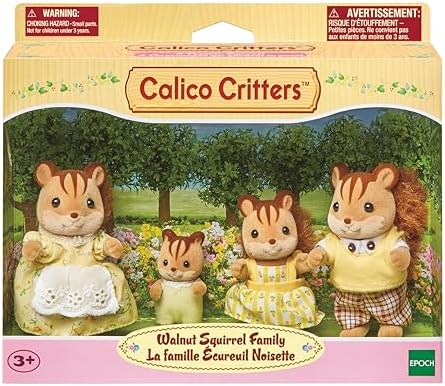 Calico Critters Pickleweeds Hedgehog Family - Set of 4 Collectible Doll Figures for Children Ages 3+