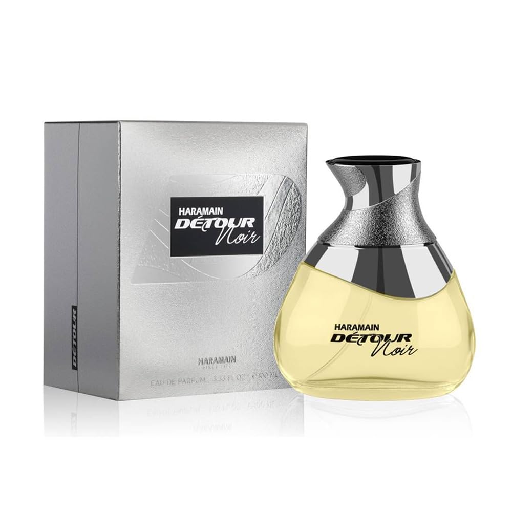 Al Haramain Detour Noir Eau de Perfume Spray for Unisex, 3.33 Ounce
