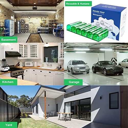 4 Pcs Humane Live Mouse Traps No Kill Reusable Mice Trap Catch
