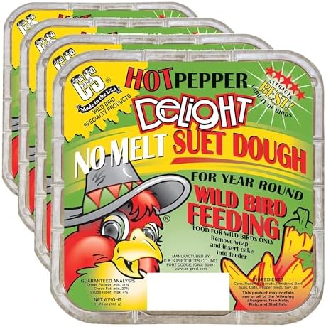 C&S CS12553 11.75 Oz Hot Pepper Delight Wild Bird No Melt Suet Dough