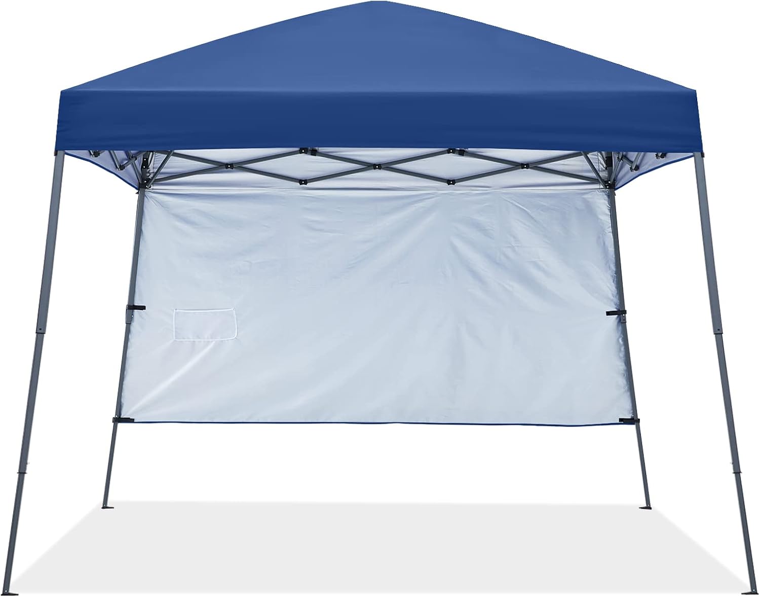 ABCCANOPY Outdoor Pop Up Canopy 10x10 Beach Camping Canopy with 1 Sun Wall, Bonus Backpack Bag, Stakes and Ropes, Sky Blue | Backpack Carry Bag, Stakes & Guy Ropes Included, Easy Setup; For Beach, Camping, Backyard