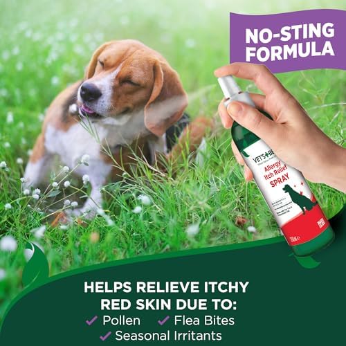 Vet's Best Allergy Itch Relief Spray for Dogs, Dry Skin Relief, 8 oz | Helps Relieve Dry, Itchy Skin, Reduces Licking & Scratching