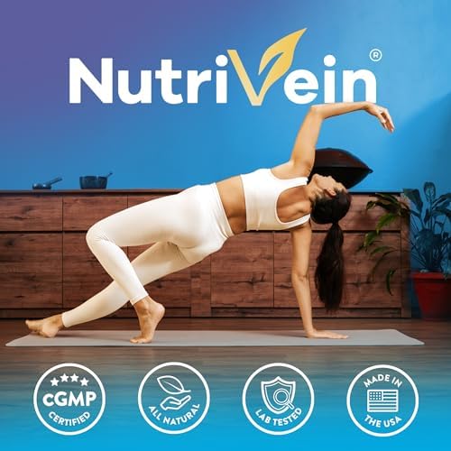 Nutrivein Multi Collagen Peptides Pills 2250 mg - 180 Capsules, 5 Types | Types I, II, III, V, X hydrolyzed peptides for women and men. Supports hair